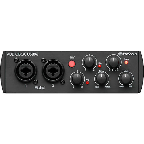 PreSonus AudioBox USB 96 25th Anniversary Edition Audio Interface With Studio One Artist 6 Software Black