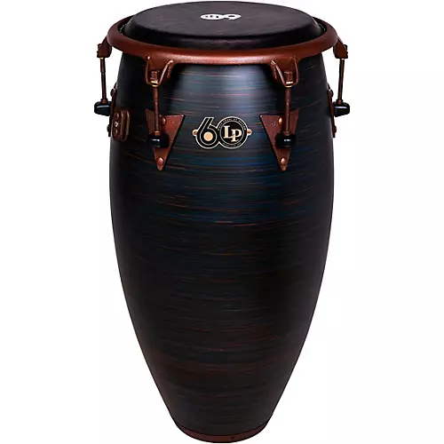 LP LP 60th Anniversary Top Tuning Fiberglass Conga with Rustic Bronze Hardware 11.75 in. Roasted Hazel Finish
