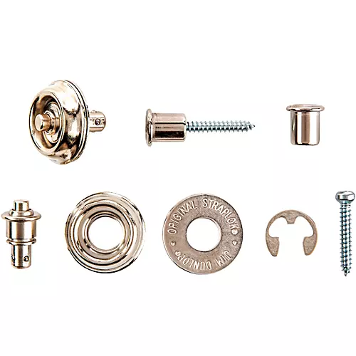 Dunlop Straplok Flush Mount Strap Retainer System Brass
