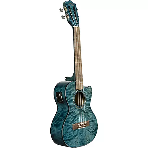Lanikai QM-CET Quilted Maple Tenor with Kula PreampAcoustic Electric Ukulele Natural