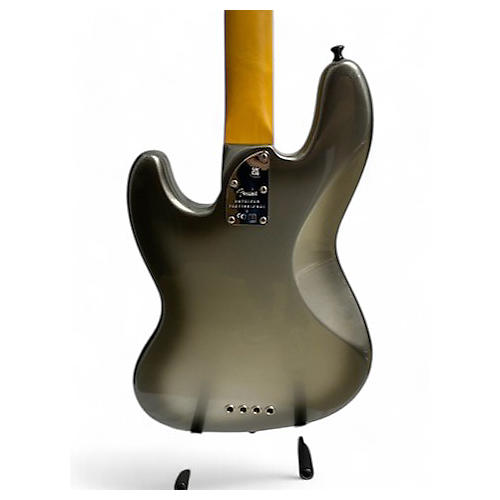 Used 2022 Fender American Professional II Jazz Bass Mercury Electric Bass Guitar mercury
