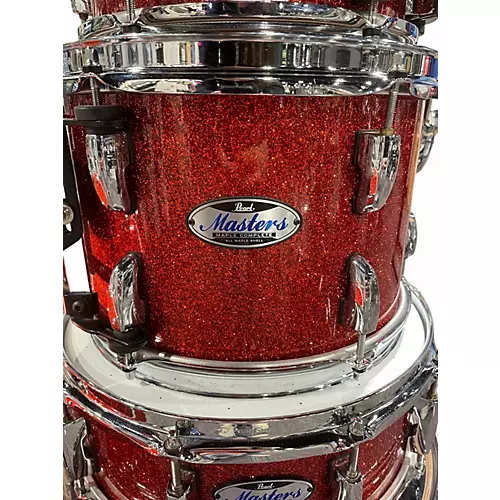 Used Pearl 5 Piece MASTERS MAPLE COMPLETE BURNT COPPER Drum Kit BURNT COPPER