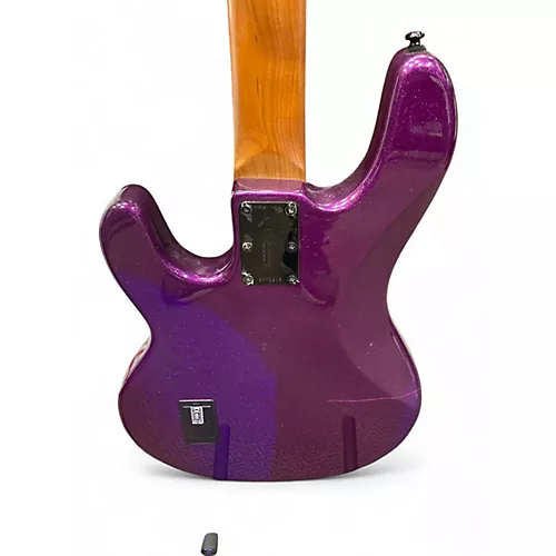 Used Sterling by Music Man Ray34 PURPLE SPARKLE Electric Bass Guitar PURPLE SPARKLE
