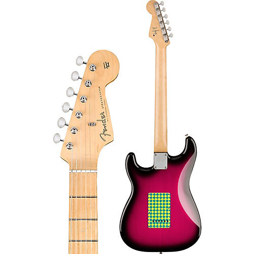 Fender Steve Lacy People Pleaser Stratocaster Electric Guitar Chaos Burst