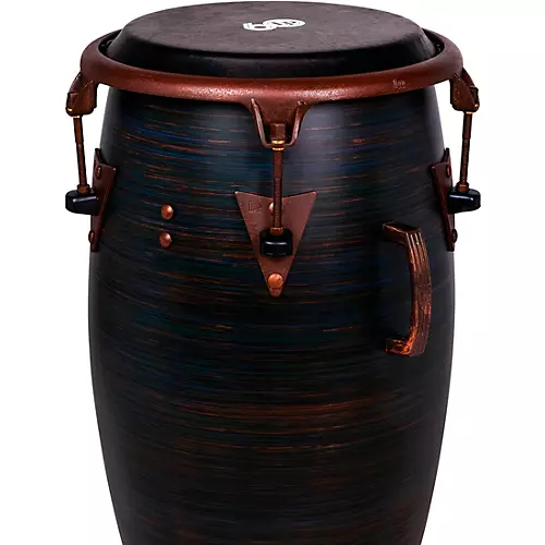 LP LP 60th Anniversary Top Tuning Fiberglass Conga with Rustic Bronze Hardware 11.75 in. Roasted Hazel Finish