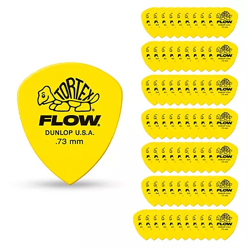 Dunlop Tortex Flow Guitar Picks STD PK-72 1.14 mm 72 Pack
