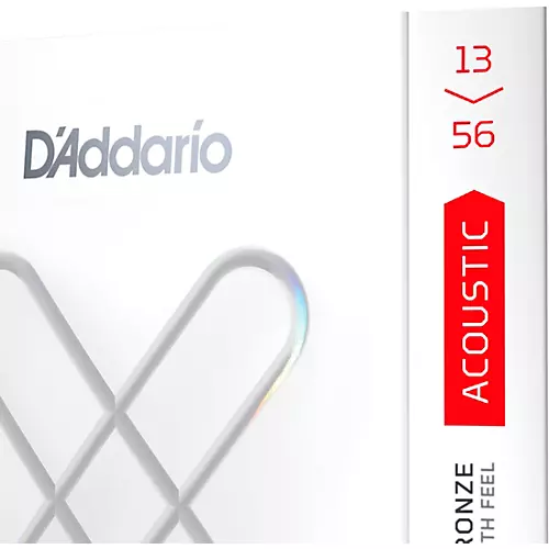 D'Addario XS Acoustic 80/20 Bronze Coated Guitar Strings Light Top/Medium Bottom (12-56)