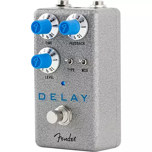 Fender Hammertone Delay Effects Pedal Gray and Blue