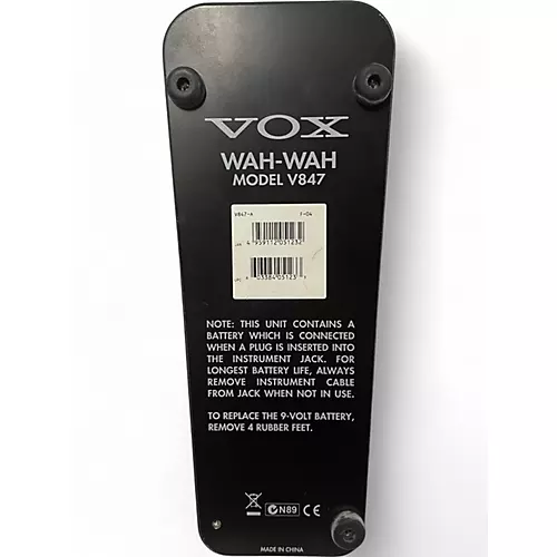 Used VOX V847 Reissue Wah Effect Pedal