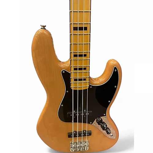 Used Squier Classic Vibe 70s Jazz Bass Natural Electric Bass Guitar Natural