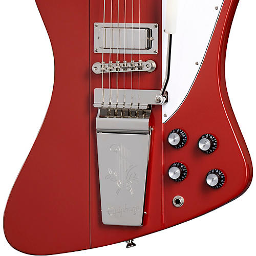 Epiphone 1963 Firebird V Maestro Vibrola Electric Guitar Ember Red