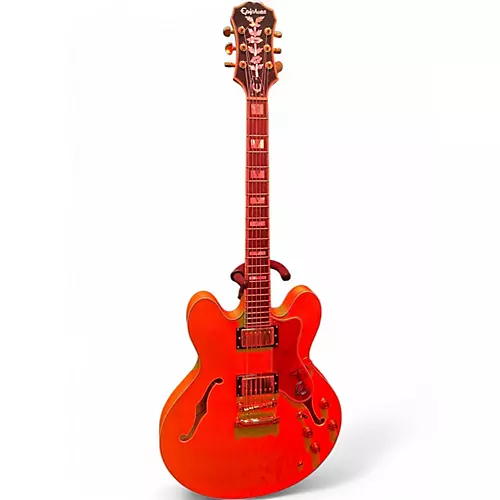 Used 2009 Epiphone Sheraton II Blonde Hollow Body Electric Guitar Blonde