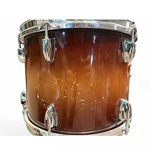 Used Yamaha 4 Piece Tour Custom Brown Sunburst Drum Kit Brown Sunburst