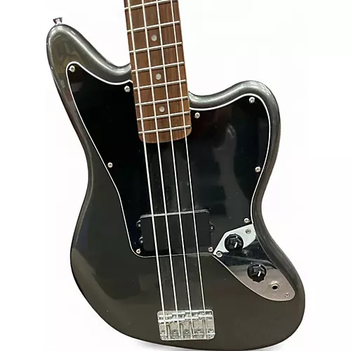 Used Squier Affinity Series Jaguar Bass H Charcoal Frost Metallic Electric Bass Guitar Charcoal Frost Metallic