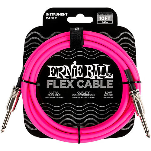 Ernie Ball Flex Straight to Straight Instrument Cable 20 ft. Blue
