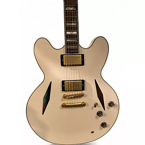 Used Epiphone EMILY WOLFE SHERATON WHITE Hollow Body Electric Guitar WHITE