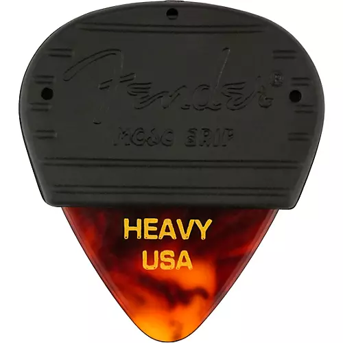 Fender Mojo Grip 351 Guitar Picks (3-Pack) Tortoise Shell Heavy