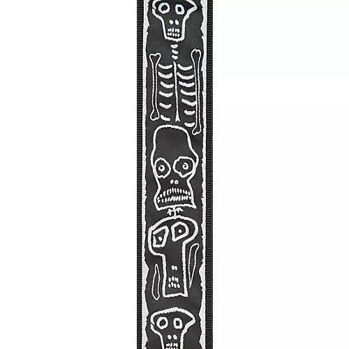 D'Addario Joe Satriani Nylon Guitar Strap Black/Red/Green Snakes Mosaic