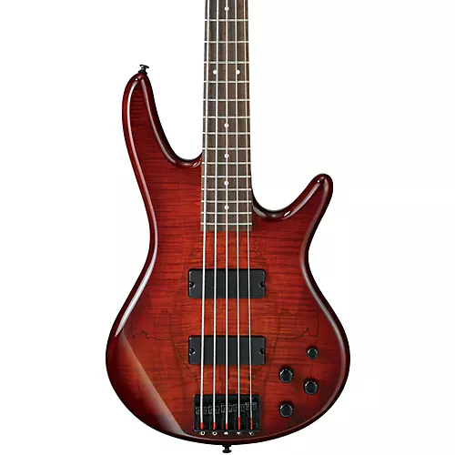 Ibanez GSR205SM 5-String Electric Bass Brown Burst Rosewood fretboard