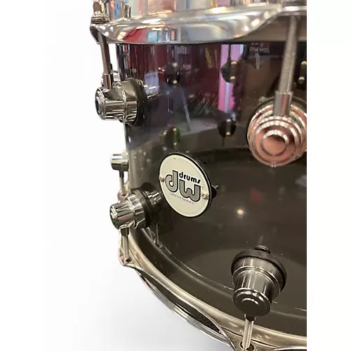 Used DW 8X14 Design Series Acrylic Snare smoke glass Drum smoke glass 18
