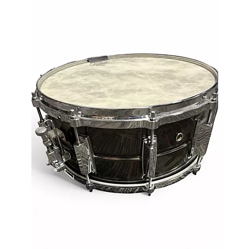 Used Yamaha 6.5X14 Manu Katche SD 465MK Black Chrome Drum Black Chrome 15