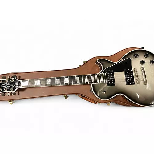 Used 2021 Gibson custom mod shop les paul silver burst Solid Body Electric Guitar silver burst