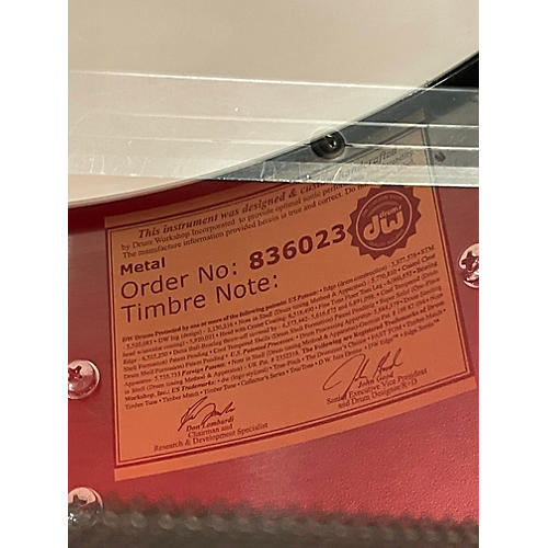 Used DW 14X4.5 Collector's Series Snare Nickel Over Brass Drum Nickel Over Brass 209