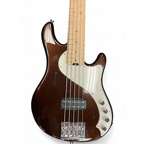 Used Fender American Deluxe Dimension Bass V Brown Electric Bass Guitar Brown