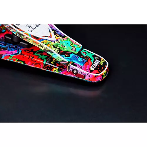 TAMA Limited-Edition 50th Anniversary Iron Cobra Power Glide Psychedelic Rainbow Double Pedal