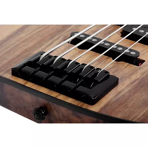 Schecter Guitar Research Model-T 5 Exotic 5-String Black Limba Electric Bass Satin Natural