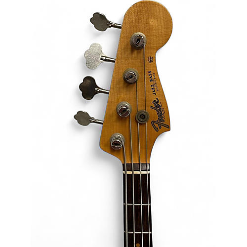 Used Fender ltd 60's jazz bass relic Olympic White Electric Bass Guitar Olympic White