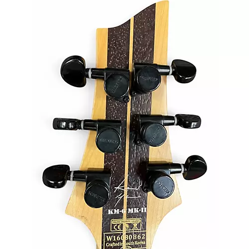 Used Schecter Guitar Research km 6 mk2 nartural  Solid Body Electric Guitar nartural