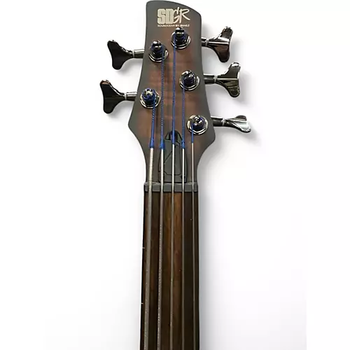 Used Ibanez SRF705 Natural Electric Bass Guitar Natural