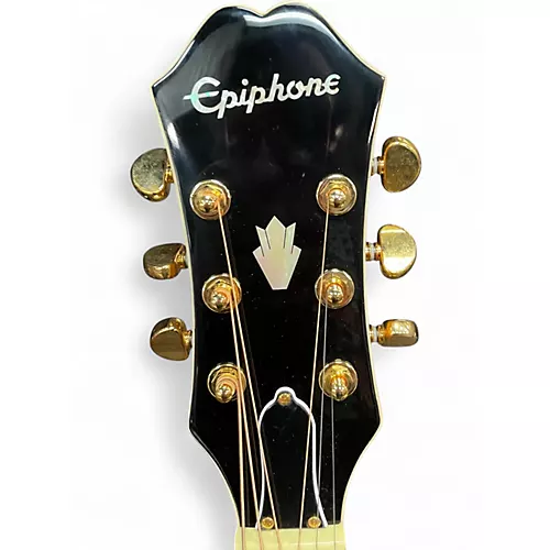 Used Epiphone J200 EC Natural Acoustic Electric Guitar Natural