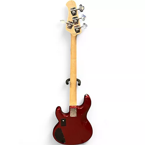 Used Sterling by Music Man Sub Stingray Ray4HH Candy Apple Red Electric Bass Guitar Candy Apple Red