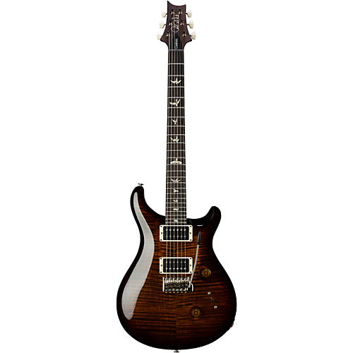 PRS Custom 24 Carved Figured Maple Top With Gen 3 Tremolo Solidbody Electric Guitar Black Gold Burst