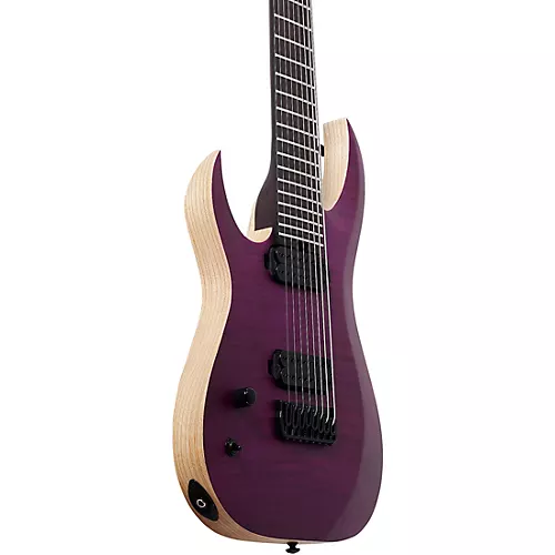 Schecter Guitar Research John Browne Tao-8 Left-Handed Electric Guitar Satin Trans Purple