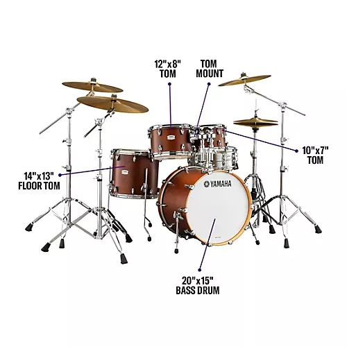 Yamaha Tour Custom Maple 4-Piece Shell Pack With 20