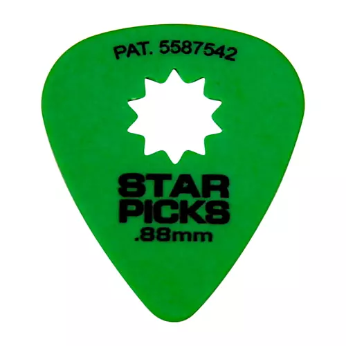 Everly Star Grip Guitar Picks (50 Picks) 1.14 mm Purple