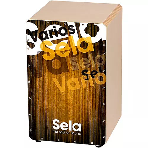 Sela Varios Cajon Bundle with Bag, Pad and DVD Brown/Black