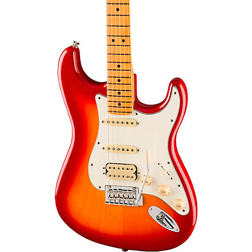 Fender Player II Stratocaster HSS Chambered Ash Body Maple Fingerboard Electric Guitar Aged Cherry Burst