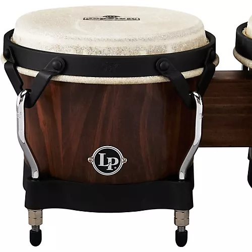 LP Matador Pine Whiskey Barrel Bongos, with Black Hardware