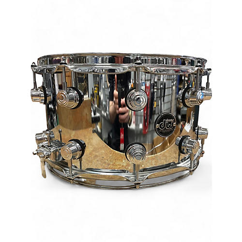 Used DW 14X8 Performance Series Steel Snare Chrome Drum Chrome 216