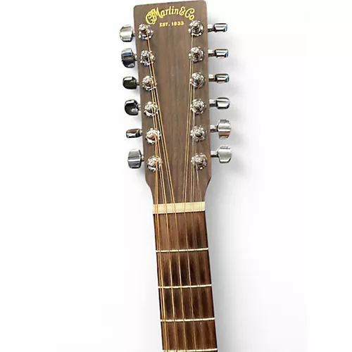 Used Martin DX2E Natural 12 String Acoustic Electric Guitar Natural