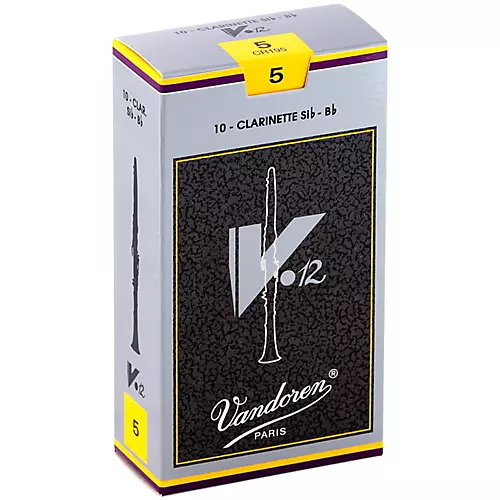 Vandoren V12 Bb Clarinet Reeds Strength 3.5+ Box of 10