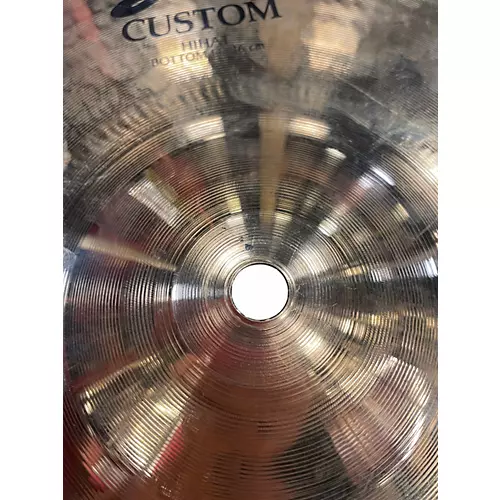Used Zildjian 14in A Custom Hi Hat Pair Cymbal 33