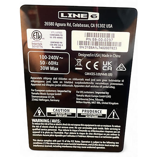 Used Line 6 Spider V 20 MkII 20w 1x8 Guitar Combo Amp