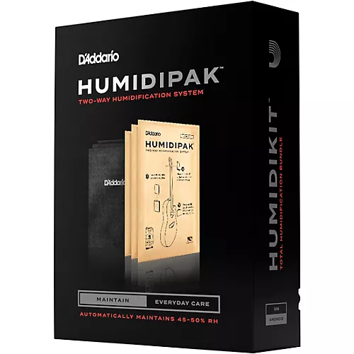 D'Addario Two-Way Humidification System Black