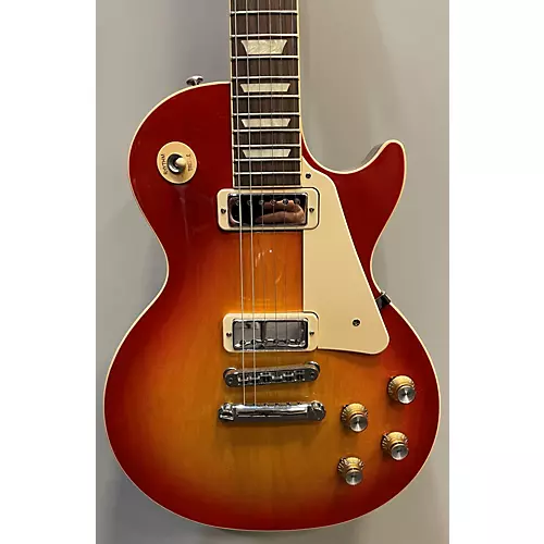 Used Gibson Les Paul Deluxe Cherry Sunburst Solid Body Electric Guitar Cherry Sunburst