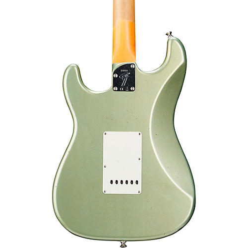 Fender Custom Shop Postmodern Stratocaster Journeyman Relic Electric Guitar With Closet Classic Hardware & Maple Fingerboard Faded Aged Sage Green Metallic
